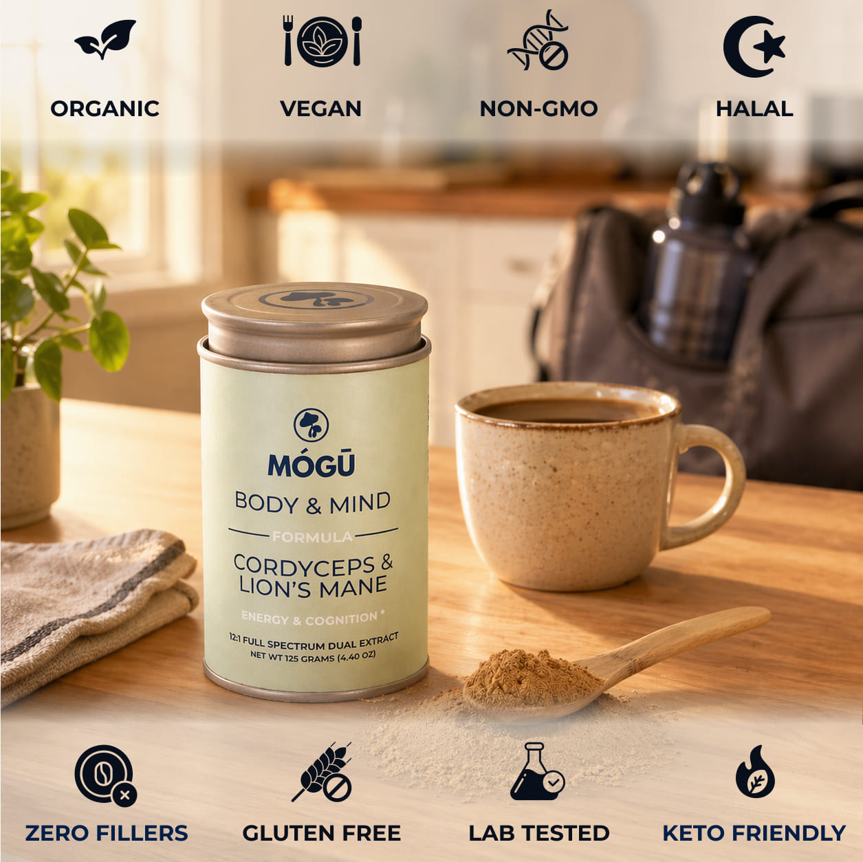 Organic Lion's Mane & Cordyceps militaris
