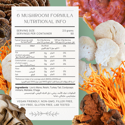 Organic 6-Mushroom Formula