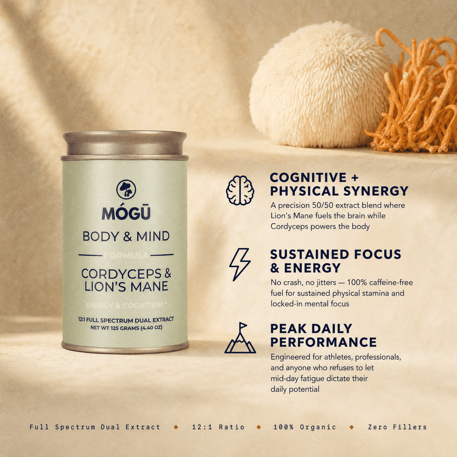 Organic Lion's Mane & Cordyceps militaris